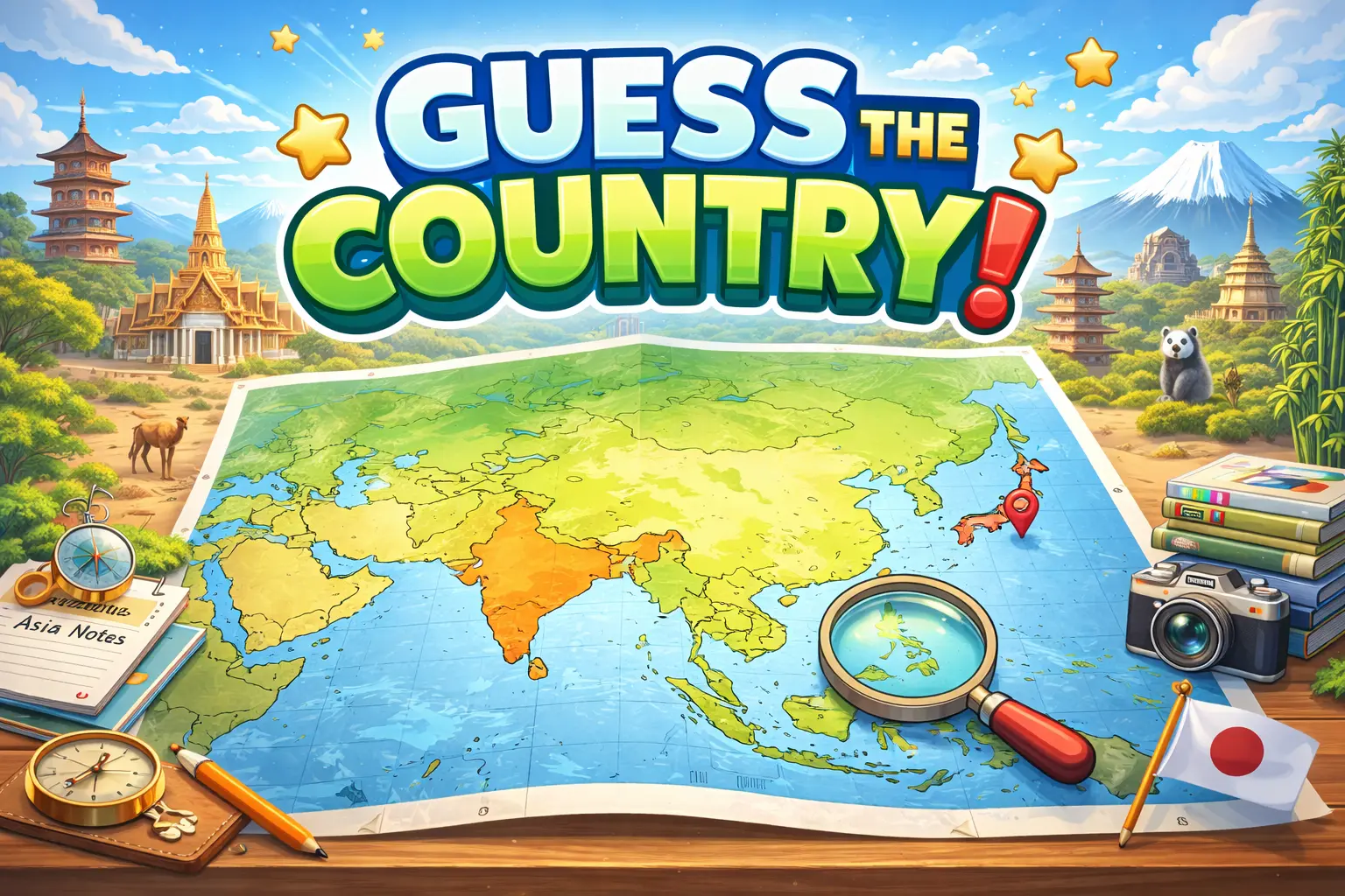 Asia Countries Shape