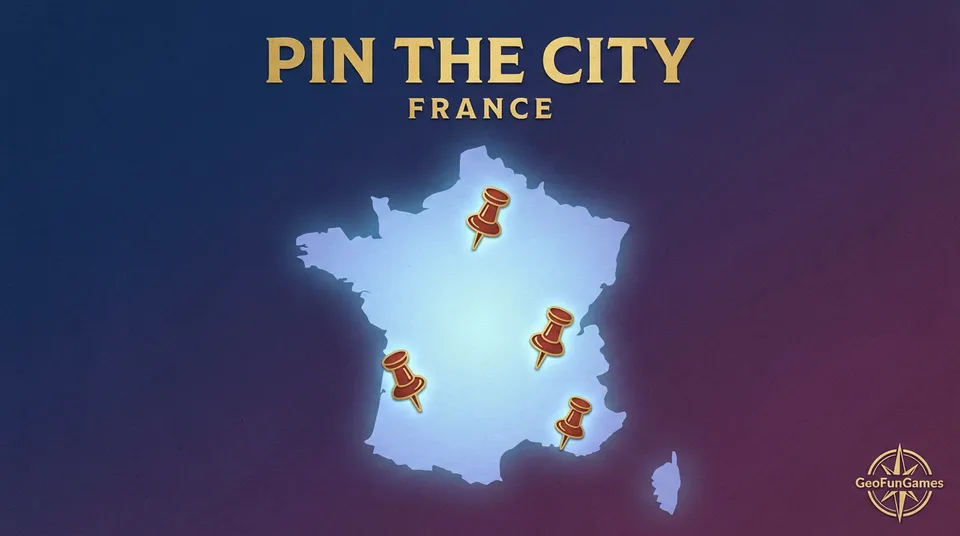 Villes de France sur la Carte