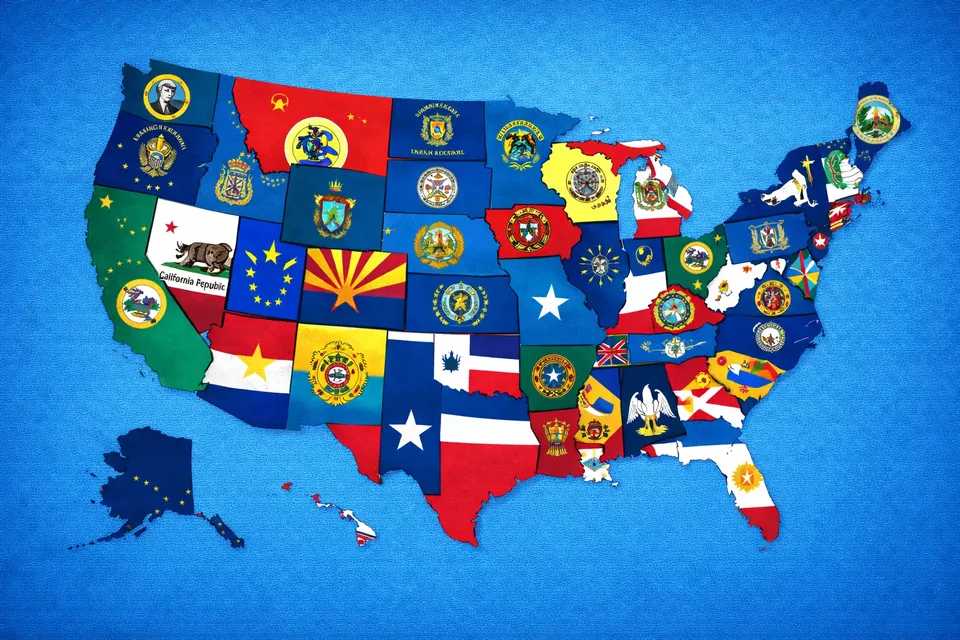 United States State Flags