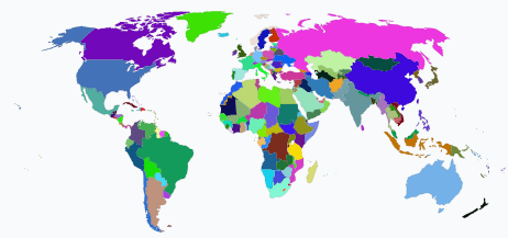 Carte du monde