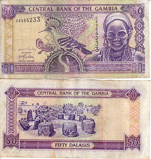 Gambian dalasi (GMD) banknote