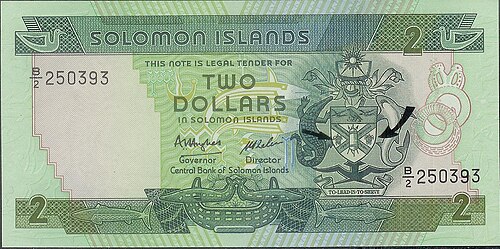 Solomon Islands dollar (SBD) banknote