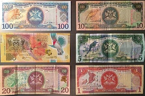 Trinidad and Tobago dollar (TTD) banknote