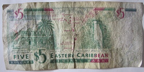 Eastern Caribbean dollar (XCD) banknote