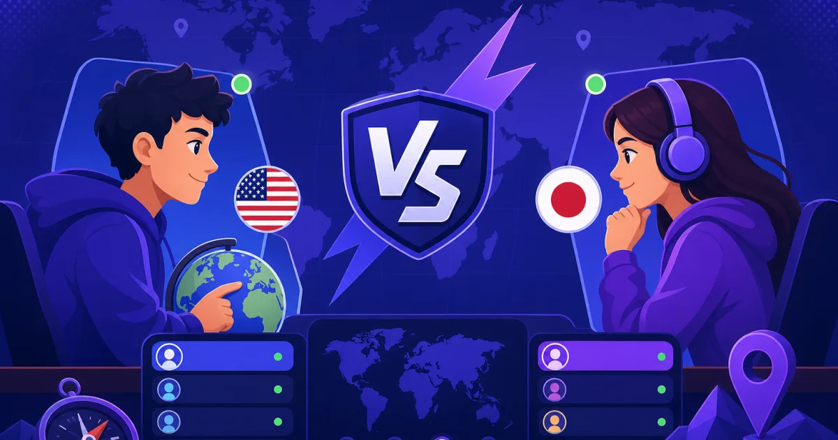 Utfordre en bestemt spiller til en rangert 1v1-geografikamp på GeoFunGames - søk etter navn og spill så snart dere begge er online
